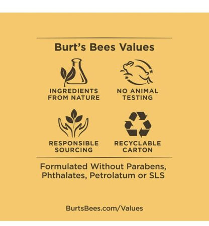 Burt's Bees Lipbalsem Oorspronklike Byewas met Vitamien E & Pepermentolie (4 Pak)