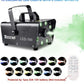 New Portable 500W Fog Machine Professional Smoke Machine W/ 8 LED Lights | 2PC