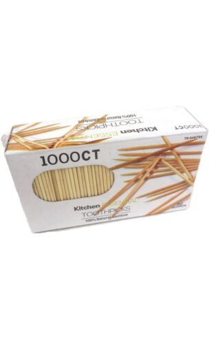 2000 Count 100% Natural Bamboo Toothpicks – Kitchen Essential