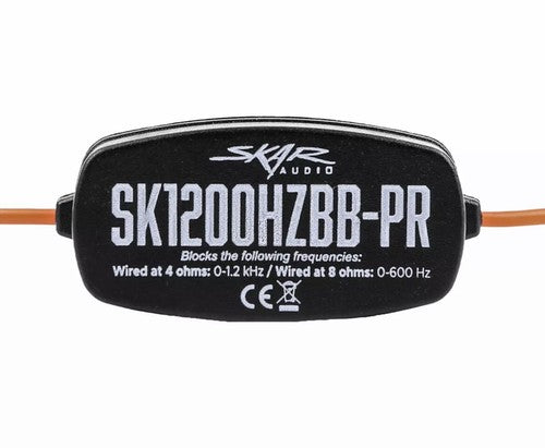 SKAR AUDIO ELITE FREQUENCY FILTERS ELIMINATES FREQUENCIES 0-1.2 kHz AT 4Ω - PAIR