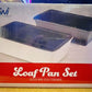 LOAF PAN SET GLAZED NON-STICK HIGH QUALITY PROFESSIONAL STONEWARE | NEW