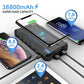 UNIVERSAL Solar Fast Charger 38800mAh, Wireless Charger - Black