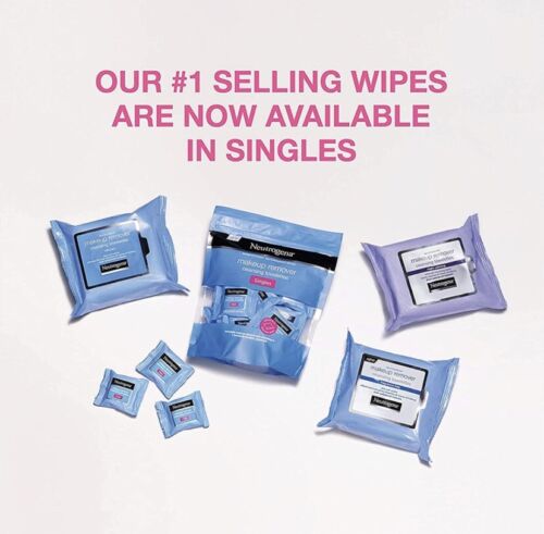 New Neutrogena Makeup Remover Facial Cleansing Towelette Singles - 20 Counts