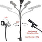 Microphone Stands Tripod 360°Gooseneck Mic Stand Boom Adjustable Height 32-68”