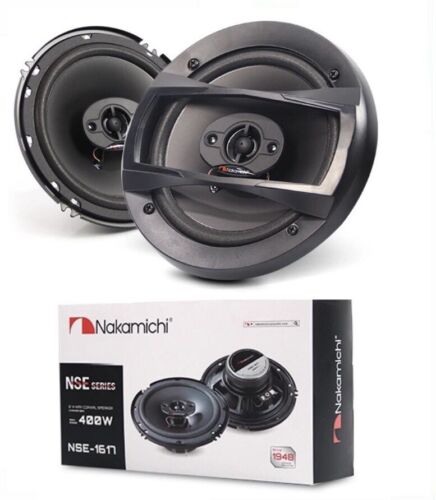 NAKAMICHI NSE1617 6" 400W Max 4-Way High Density Surround Coaxial Car Speakers