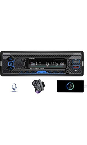 Single Din Car Stereo #7812 Bluetooth Radio,SWC/Subwoorf/BT USB | BRAND NEW