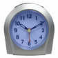 21103 Equity by La Crosse Night Vision Silent Sweep Analog Alarm Clock - Silver