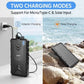 UNIVERSAL Solar Fast Charger 38800mAh, Wireless Charger - Black