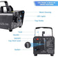 New Portable 500W Fog Machine Professional Smoke Machine W/ 8 LED Lights | 2PC