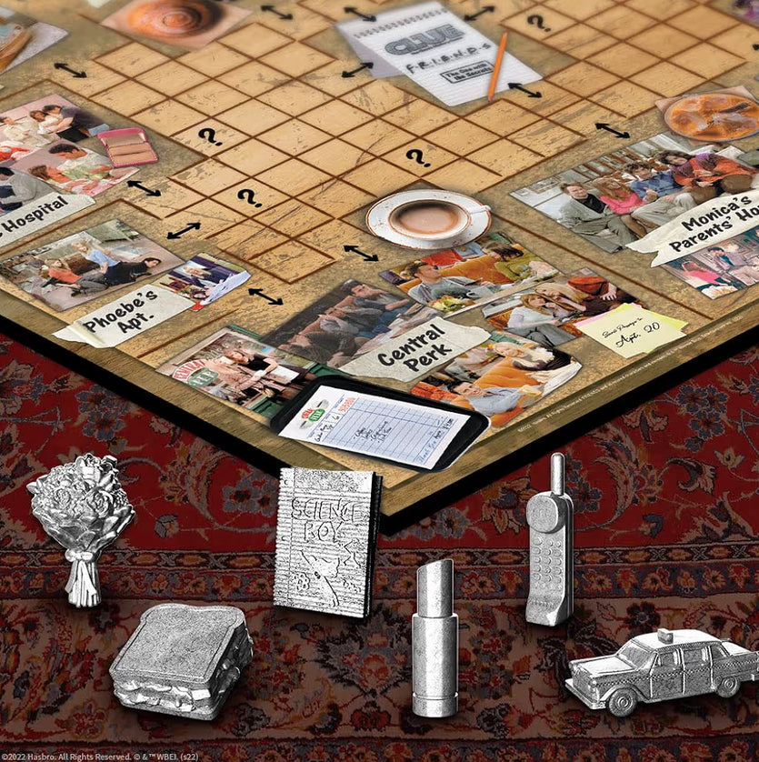 CLUE:Solve The Mystery in This Collectible Clue Game | Featuring Characters & Locations from Friends TV Sitcom Series