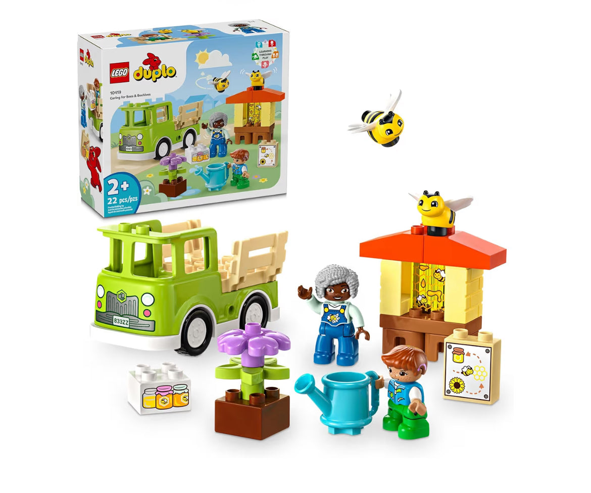 LEGO DUPLO Town Versorging van Bye en Korwe Leerspeelding, 2 Figure en 'n Rybare Vragmotor - 10419