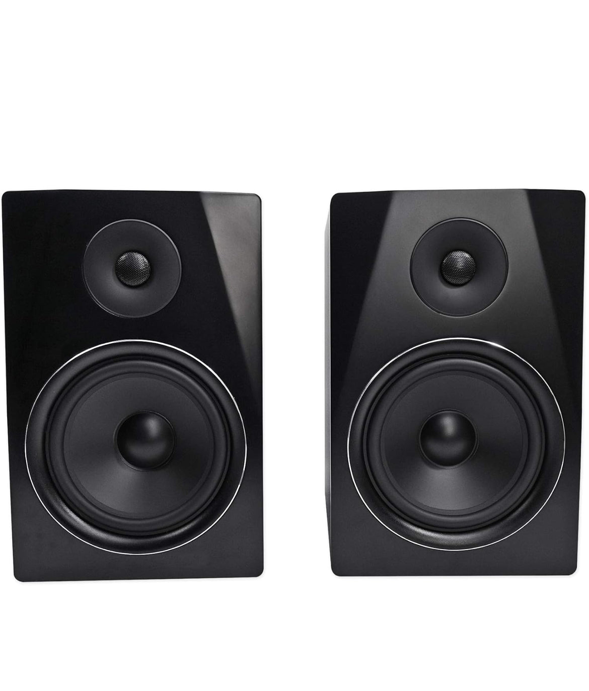 Rockville (2) APM8B 8" Powered Studio Monitors+Active 10" Subwoofer+Stands and Pads