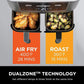 Ninja DZ401 Foodi 10 Quart 6-in-1 DualZone XL 2-Basket Air Fryer with 2 Independent Frying Baskets -  Grey