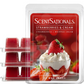 Scentsationals Wax Melts, Wax Cubes Strong Scent - Strawberries & Cream - Long Lasting 10oz (Pack of 4)
