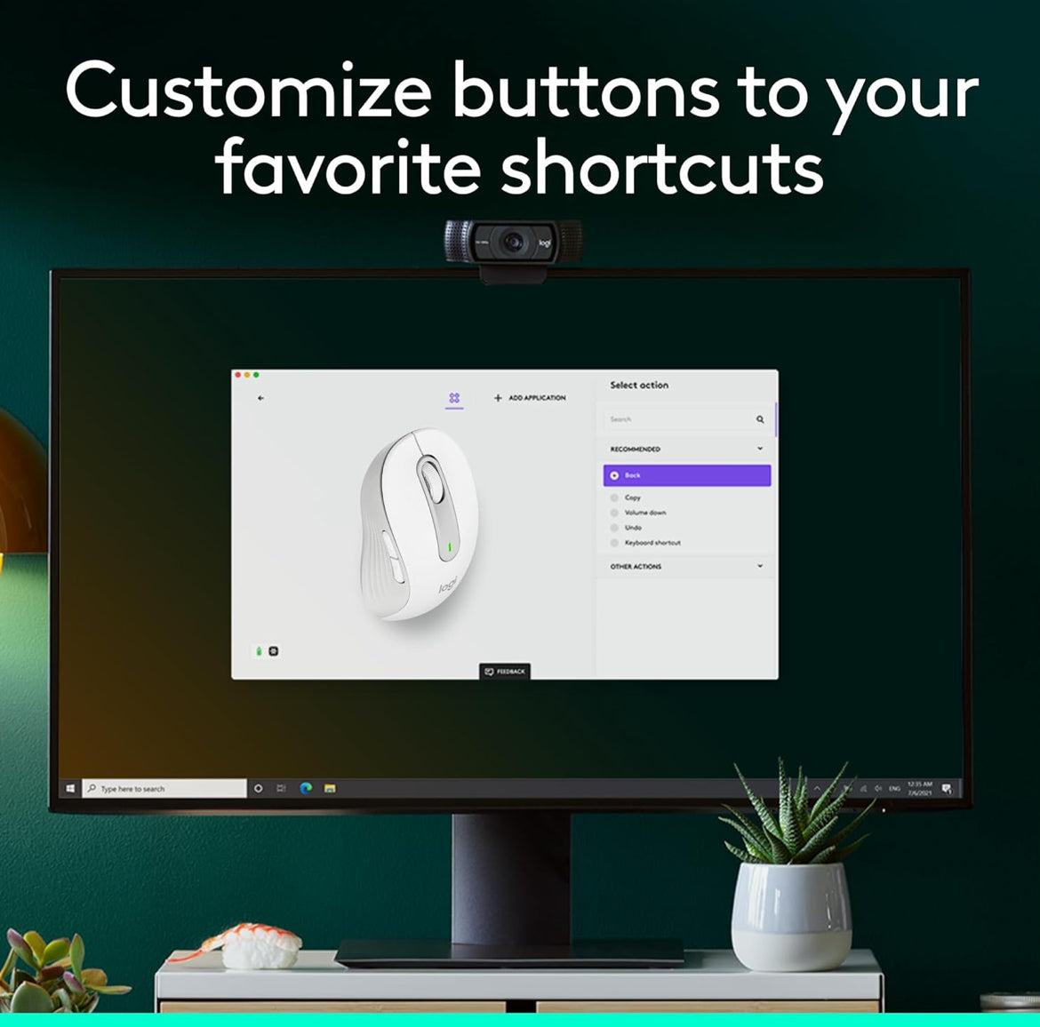 Logitech Wireless Muis Signature M650 L Volgrootte - Groot Hande, Stil Kliek, Aanpasbare Knoppies, Bluetooth, rekenaar/Mac/Chromebook - Off-White, Regshandig, Groot