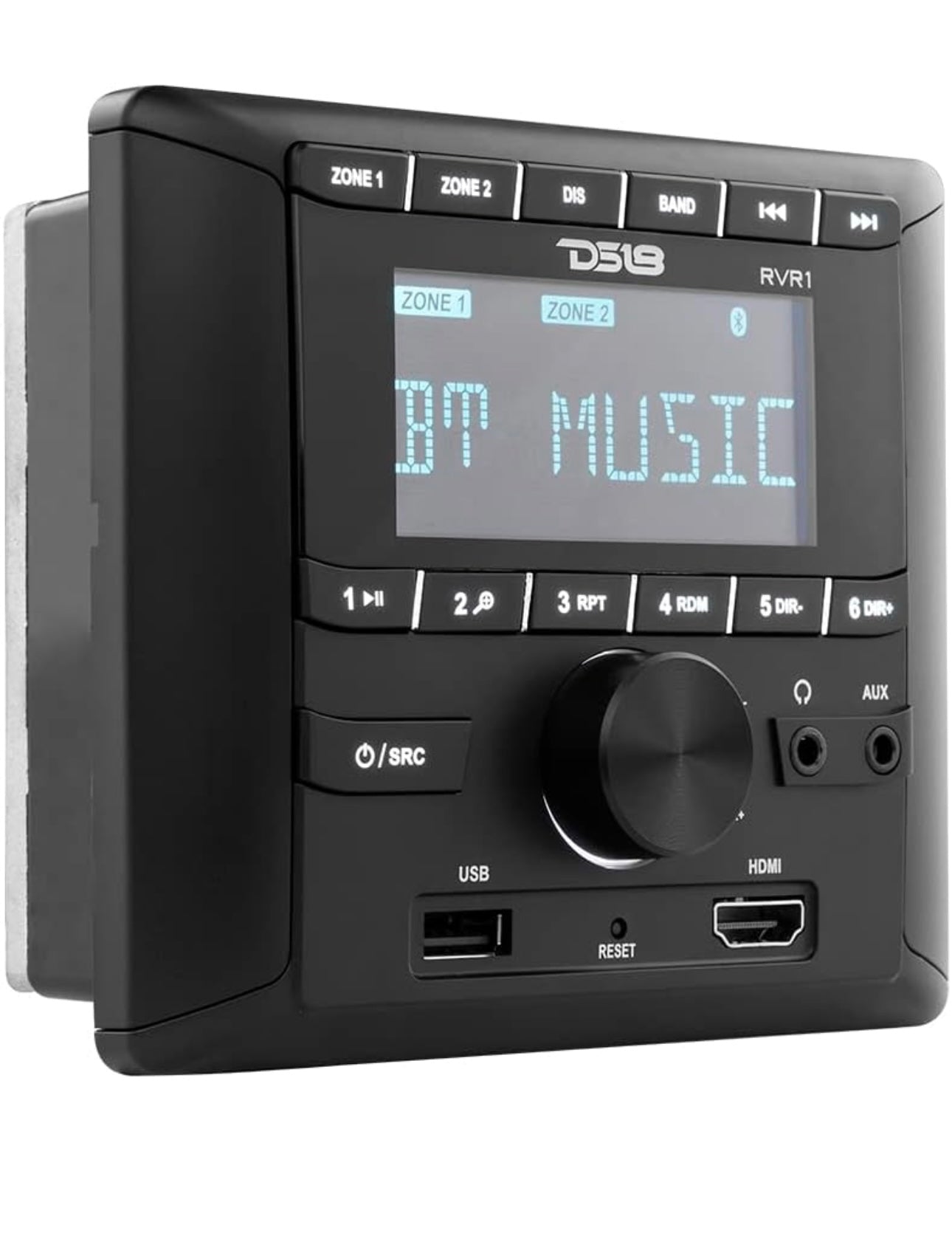 DS18 RVR1 RV Headunit LCD Screen, FM/AM, MP3, USB, HDMI, Bluetooth Receiver for Vehicle RV