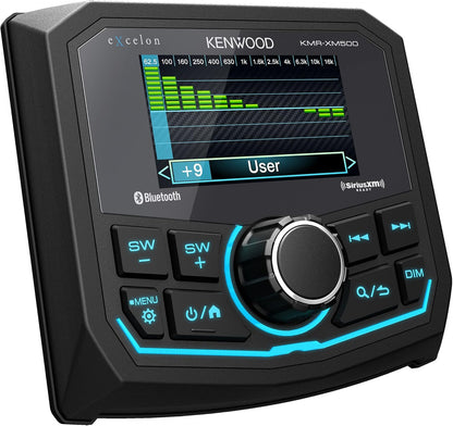 Kenwood KMR-XM500 eXcelon Marine & Motorsport Waterdigte Digitale Media Ontvanger met Korrosiebestandheid & Bluetooth