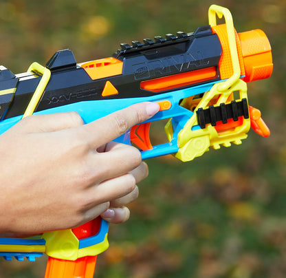 Nerf Rival Mirage XXIV-800 Blaster, 10 Nerf Rival Accu-Rounds, 2 Ways to Load, 8 Round Removable Magazine, Pump Action Priming, Gifts for Teens