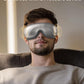 Eyeris 2 Eye Massager with Heat and Cooling,Heated Eye Mask for Reduce Strain Improve Sleep - Silver No Voice Control