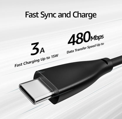 USB-C to USB-A Charging Cable Supports 480Mbps Speed and Type C Fast Charging Data Cable