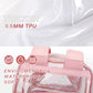 Clear Backpack for Girls Women Transparent Kids Elementary College School Bag Travel Laptop Backpacks Large Bookbags (Pink)