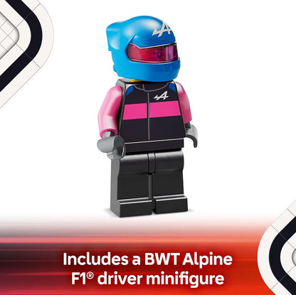 LEGO Speed Champions BWT Alpine F1 Span A524 Rensmotor Speelding - Boustel vir Kinders