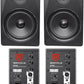 Rockville (2) DPM8B Dual Powered 8" 600 Watt Active Studio Monitor Speakers