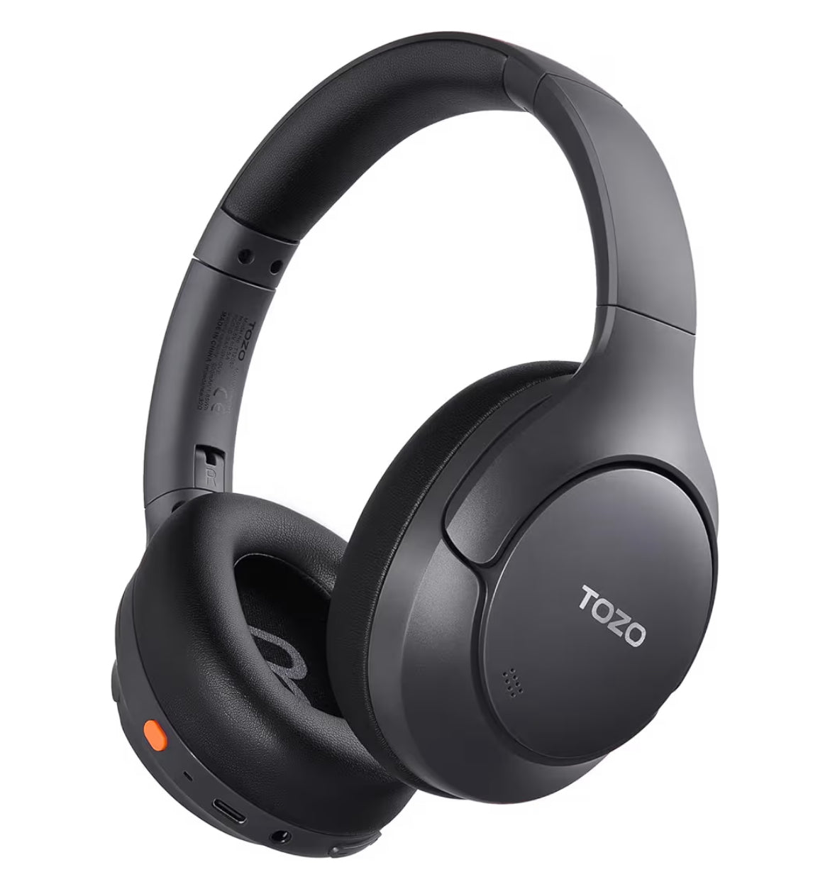 HT3 Hybrid Noise Cancelling Headphones, 90H Battery Life Over Ear Bluetooth 6.0 Foldable Headset, AI Voice Assistant - Titanium Black