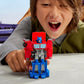 Transformers EarthSpark 1-Step Smash Changers Optimus Prime 4-Inch Action Figure, Robot Toys for Boys and Girls 6 and Up