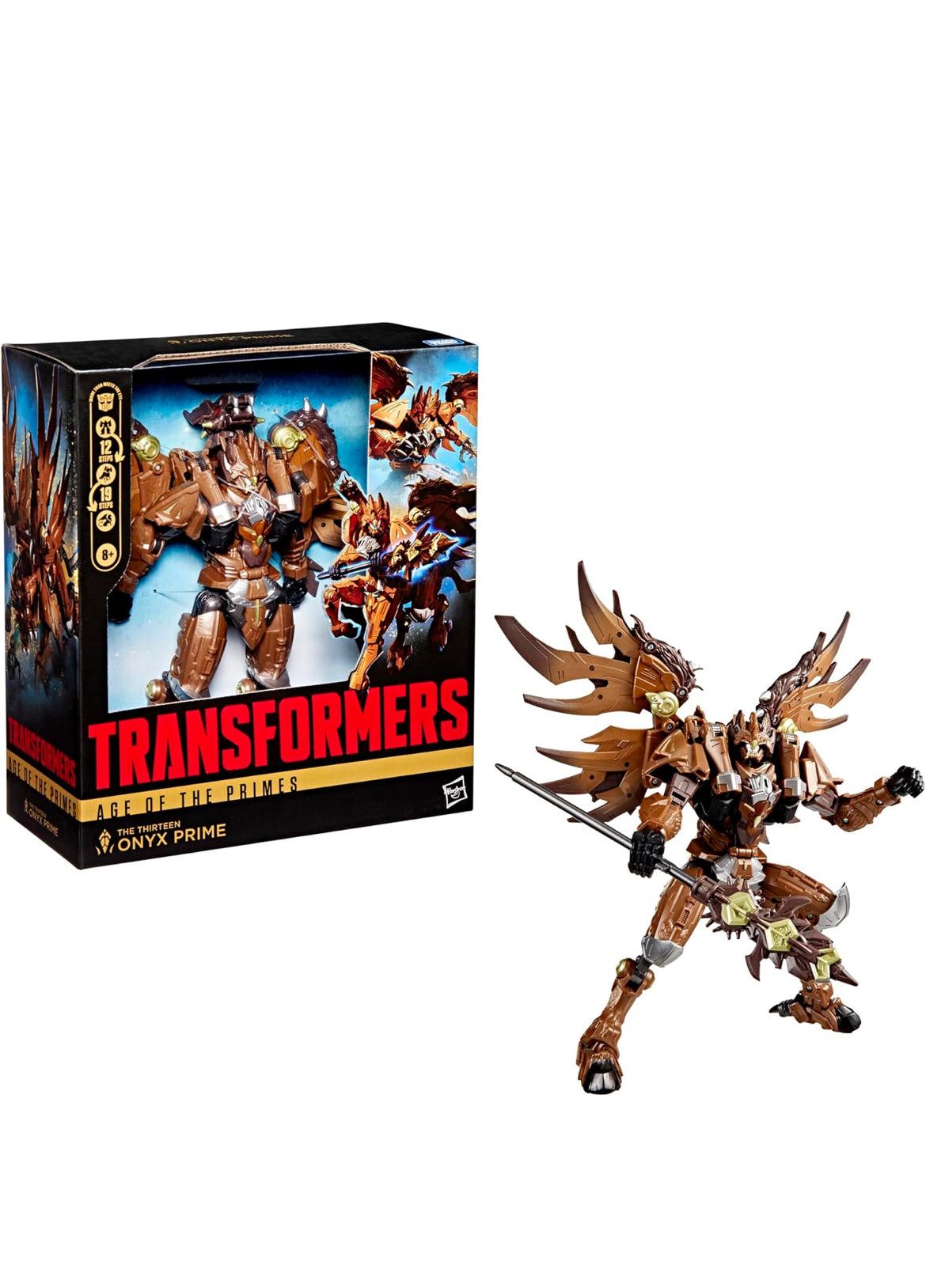 Transformers Age of The Primes Leader Class The Thirteen Onyx Prime, 7.5-inch Converting Action Figure, Robot Toys for Ages 8+