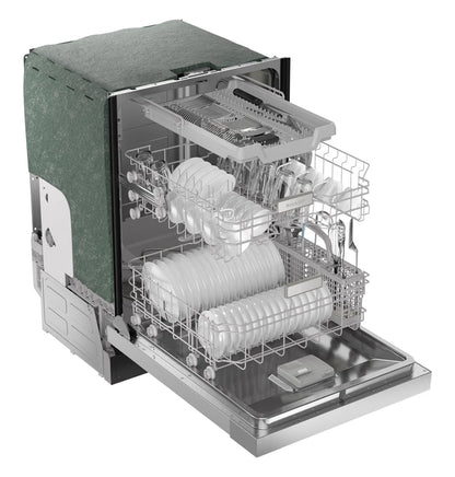 Sharp SDW6506JS 24-inch Stainless Steel Dishwasher, 49 dB, Third Rack, 12 Place Settings, Front Touch Controls