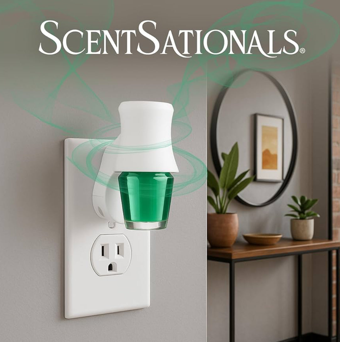 ScentSationals Eucalyptus Leaf & Cedar Fragrance Oil Plug In Air Freshener Refills 3-Pack - Works w/ Scentsationals Wall Plugs - Packaging May Vary