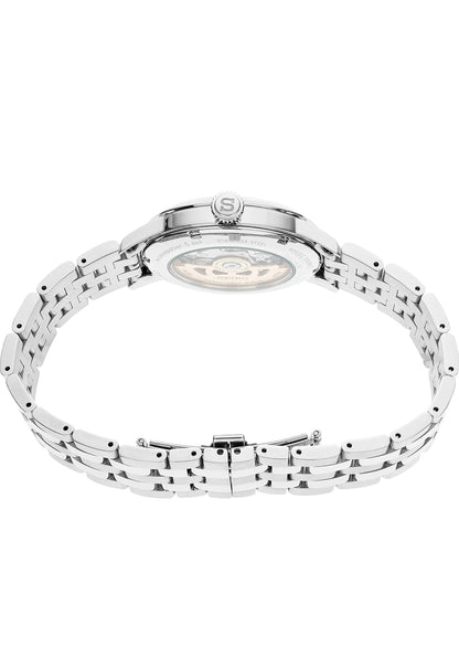 Seiko Outomatiese Horlosie vir Mans - Presage Versameling - Juweel Groen Gepatroneerde Horlosieplaat met Datumkalender, Glansafwerking - 50M Waterbestand