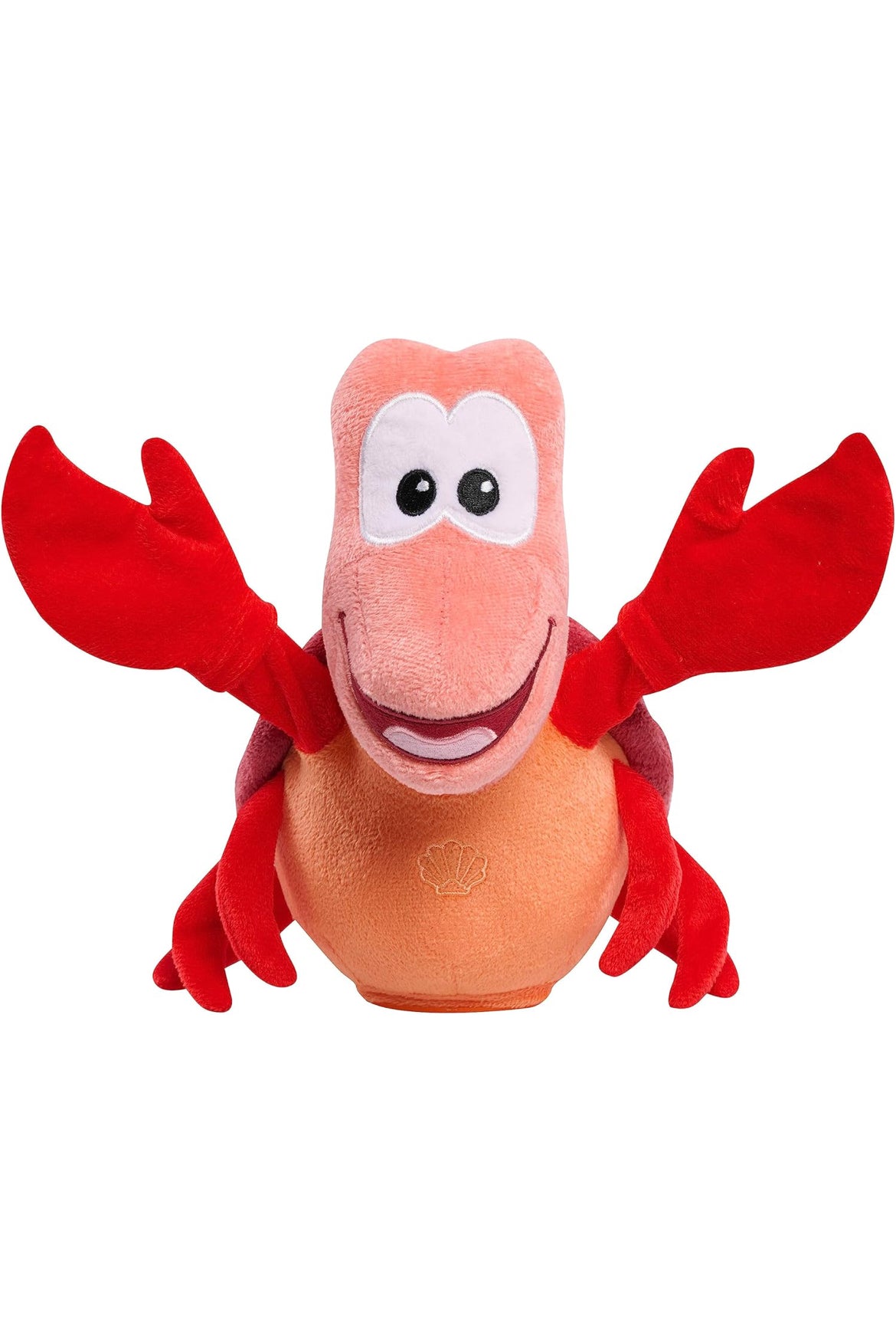 Disney Princess Singing and Snapping Sebastian 10" Plush Stuffed Animal, Red Crab - Kids Toys for Ages 3 Up by Just Play