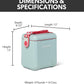 Igloo Tag Along Too Hard-Shell Insulated Cooler Portable Picnic Outdoor - (Mist)