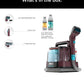 Shark Carpet Cleaner Machine, Portable Upholstery StainStriker - Burgundy