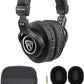 Rockville 2 APM8B 8" 500W Powered Studio Monitors+Stands+Pads and Headphones