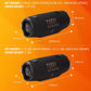 JBL Charge 6 - Portable Waterproof & Drop-Proof Bluetooth Speaker with a Sturdy/Removable Carrying Strap (Black)