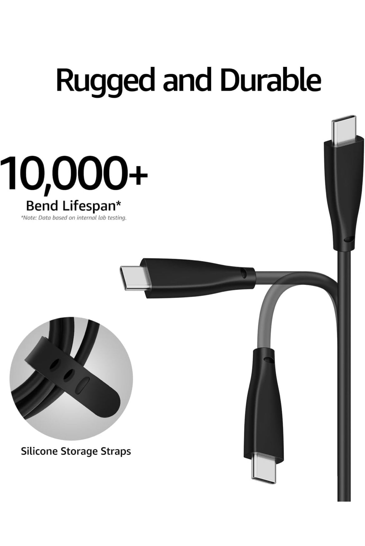 USB-C to USB-A Charging Cable Supports 480Mbps Speed and Type C Fast Charging Data Cable