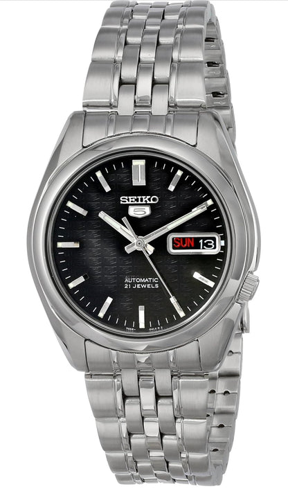 Seiko 5 Manshorlosie van vlekvrye staal