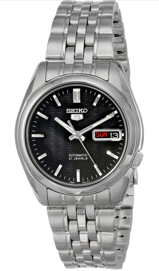Seiko 5 Manshorlosie van vlekvrye staal