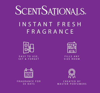 ScentSationals Magic Spell Fragrance Oil Plug In Air Freshener Refills 3-Pack - Works w/ Scentsationals Wall Plugs - Packaging May Vary