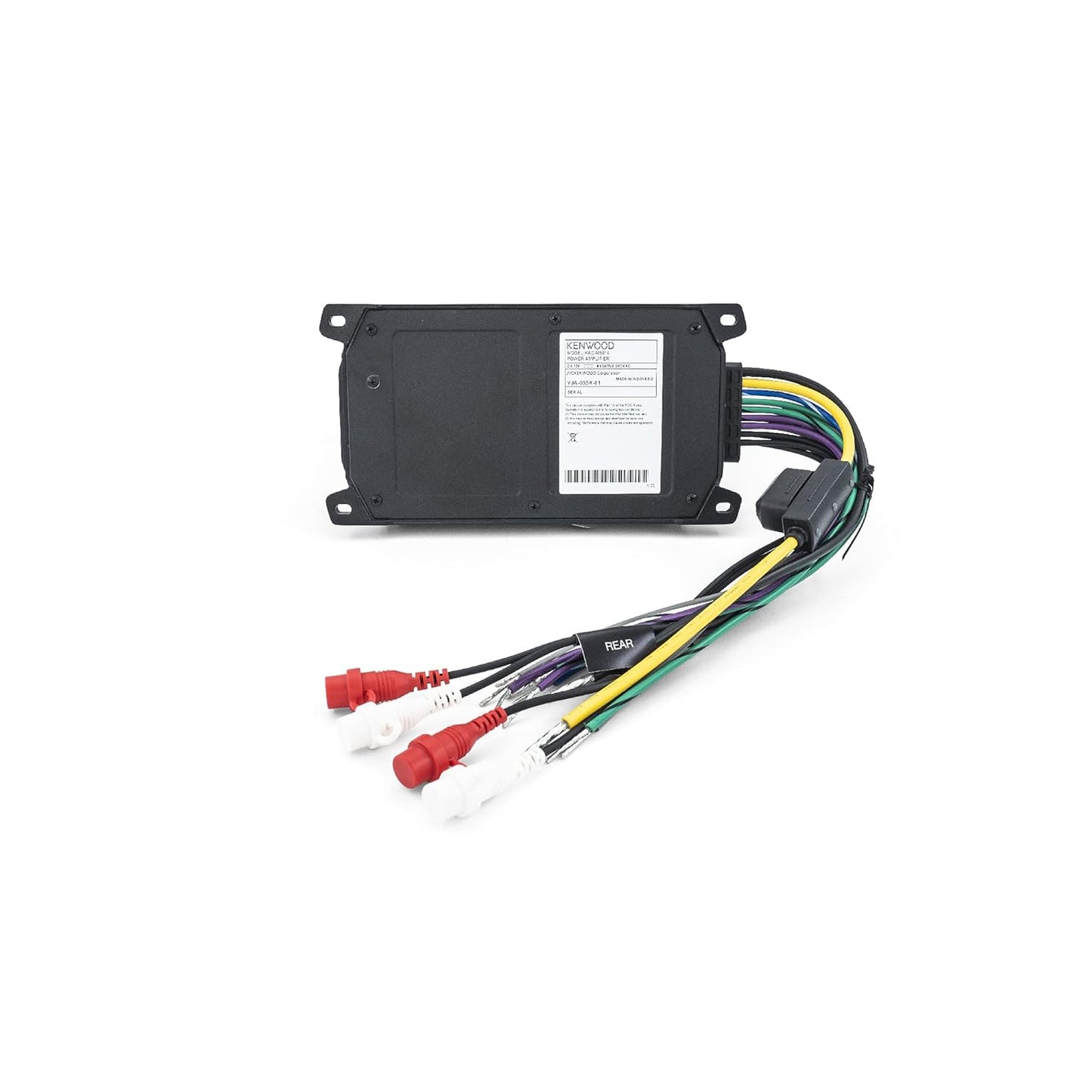 KENWOOD KAC-M5014 4-Channel Compact Digital Amplifier (600W) for Car, Marine, UTV & Motorsport Vehicles, Solid Corrosion-Resistant Aluminum Chassis, IPX6, IPX7 & IP6X Certified and Vibration-Proof