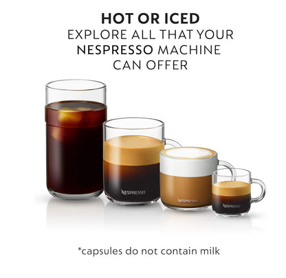 Nespresso Kapsules Vertuo, Melozio, Medium Geroosterde Koffie, Brou 7.8oz. - 10LT (Pak van 3) Koffiepads