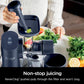 Ninja NeverClog Cold Press Juicer, Powerful Slow Juicer with Total Pulp Control, Countertop, Electric, 2 Pulp Functions - Blue/Navy (JC151NV)