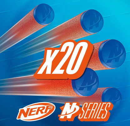 Nerf N Series N1 Darts, Includes 20 Refill Darts, Compatible Only with Nerf N Series Blasters, Outdoor Games, Ages 8+