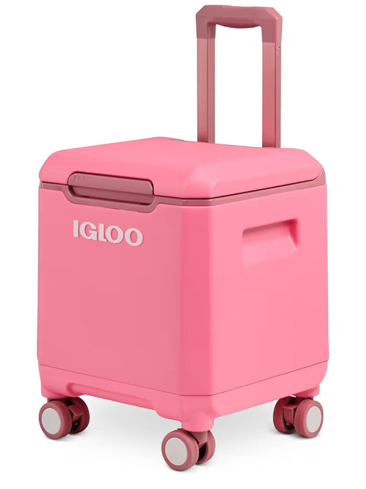 Igloo Tag Along 360 Spinner Cooler | 20 Quart Rolling Ice Chest - (Pink)