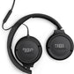 JBL Tune 520C - USB-C Wired on-Ear Headphones with Hi-Res Audio Support, Pure Bass Sound, Comfort fit, USB-C connectivity, 3-Button Remote with Microphone and EQ presets Control (Black)