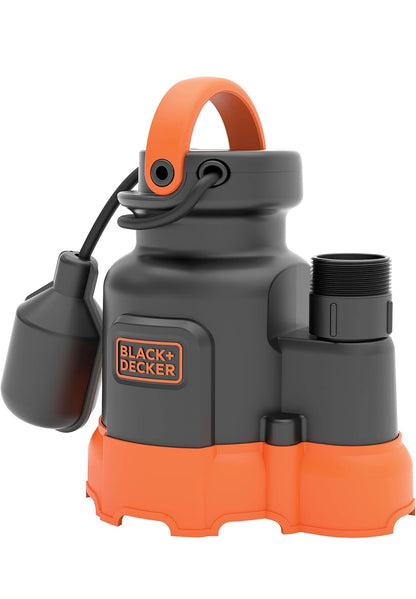 Black+Decker 1/3 HP Dompelbare Opgaarpomp, Pomp tot 2500 GPH