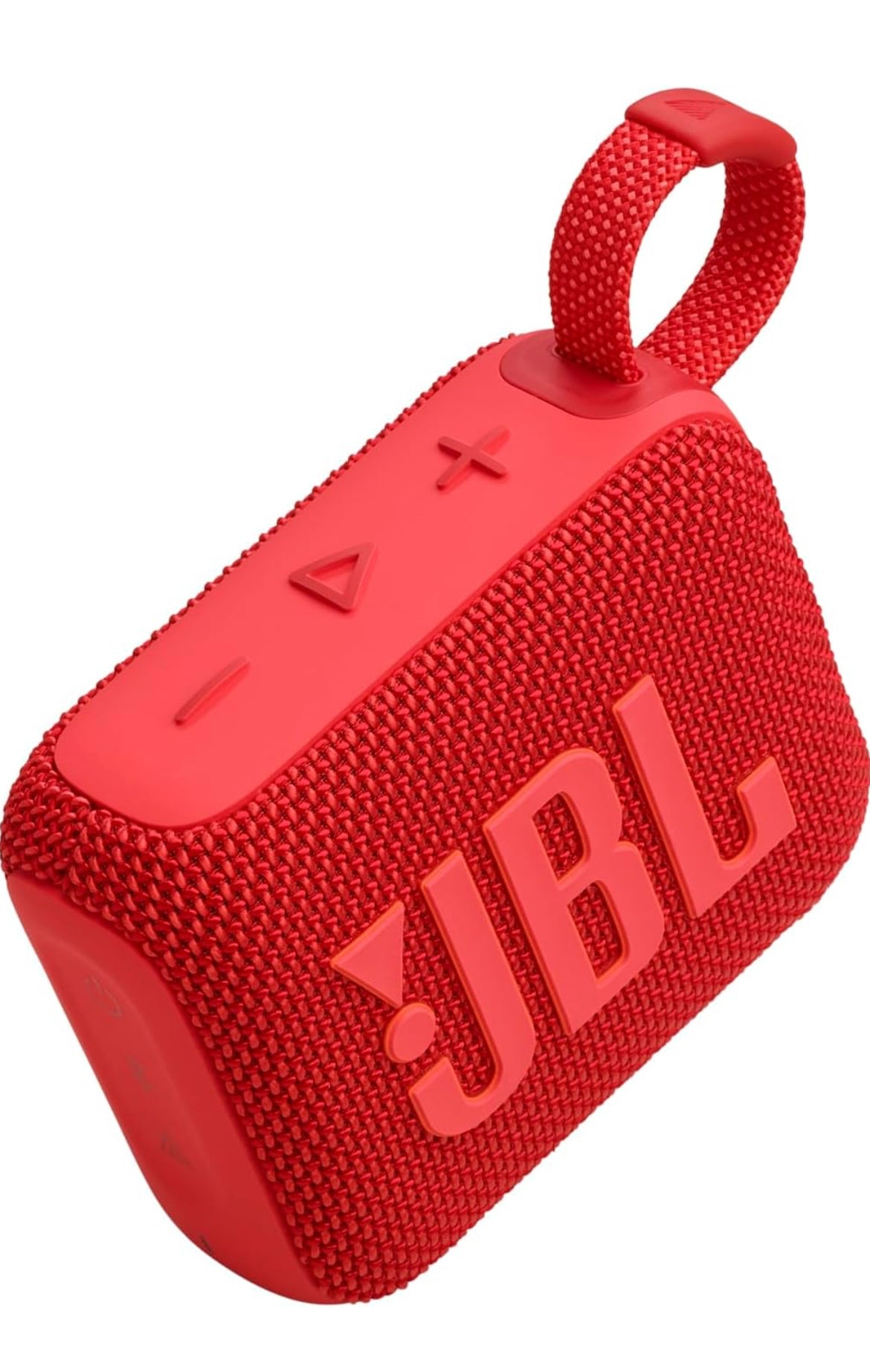 JBL Go 4 - Ultra-Portable, Waterproof and Dustproof Bluetooth Speaker, Big Pro Sound with Punchy bass, 7-Hour Built-in Battery, Made in Part with Recycled Materials (Red)